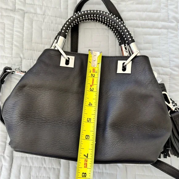 Vince Camuto Black Crossbody Bag with Silver Details - Picture 8 of 9